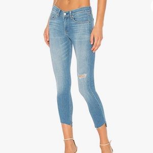 Rag & Bone Capri Skinny Sunset Wash Jeans Fray Hem